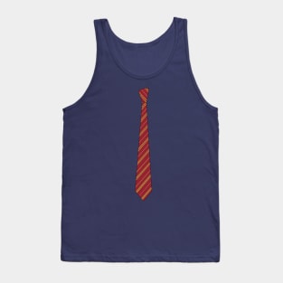 Red and yellow striped tie Tank Top